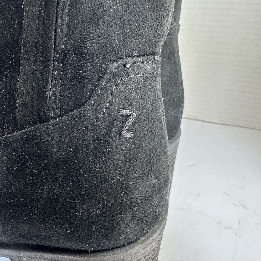 Zodiac Women’s Black Lucinda Ankle Square Toe Suede Look Boots- Size 8.5 - Picture 11 of 14